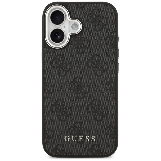 Custodia MagSafe per Apple iPhone 17, Guess, 4G Classic Logo, Nera