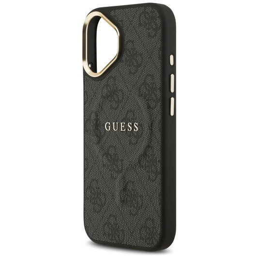 Custodia MagSafe per Apple iPhone 17, Guess, 4G Classic, Nera