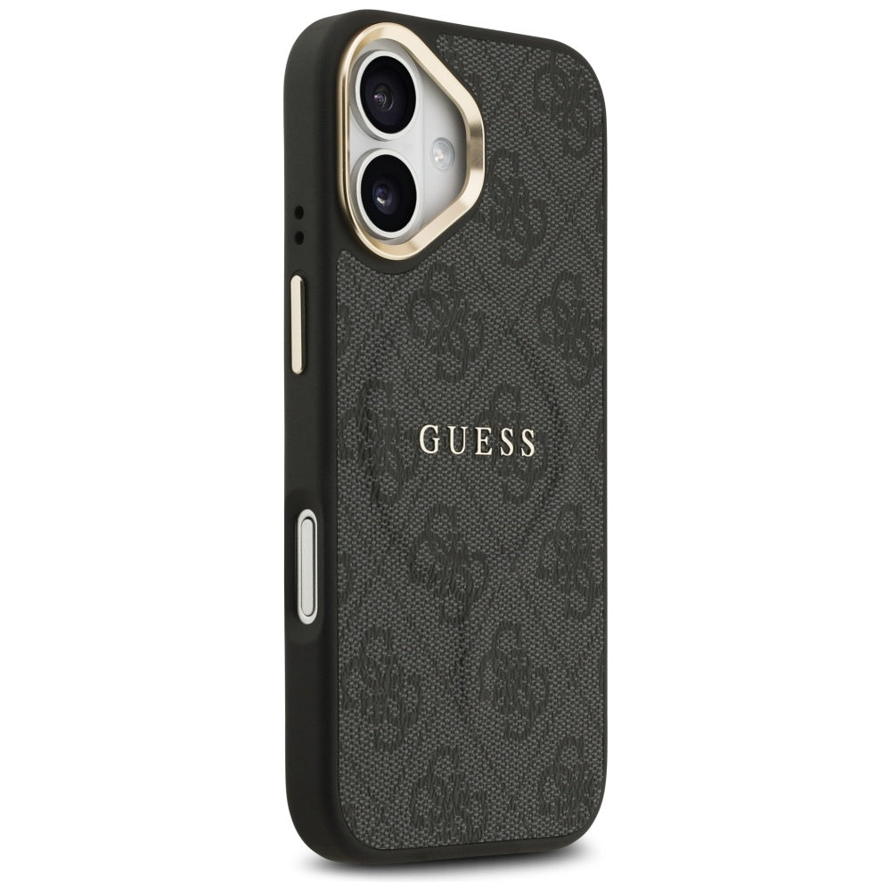 Custodia MagSafe per Apple iPhone 17, Guess, 4G Classic, Nera