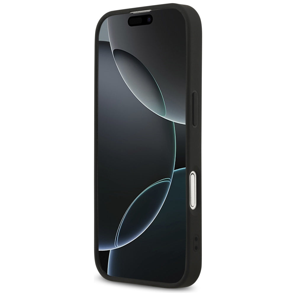 MagSafe Case for Apple iPhone 17, Guess, Saffiano Classic Logo, Black