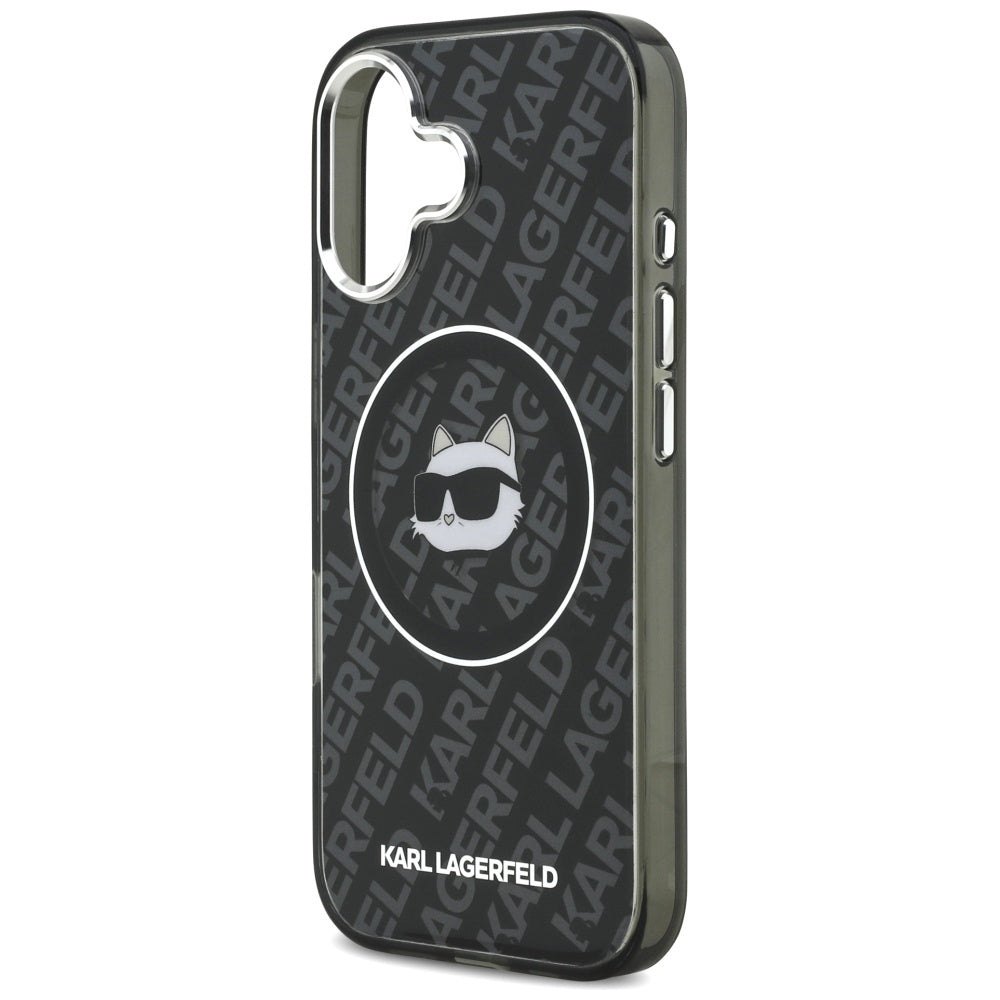 Custodia MagSafe per Apple iPhone 17, Karl Lagerfeld, IML Choupette's Head, Nera