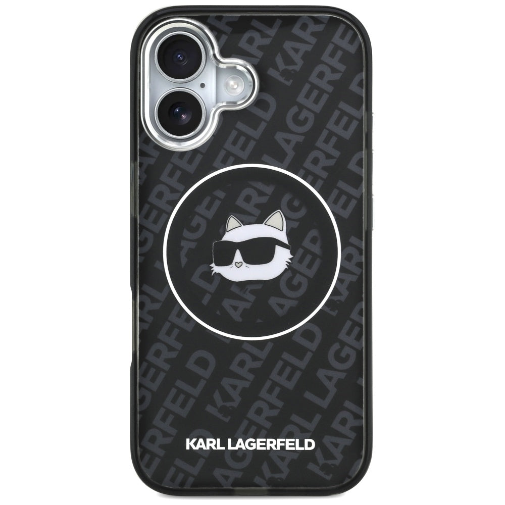 Custodia MagSafe per Apple iPhone 17, Karl Lagerfeld, IML Choupette's Head, Nera
