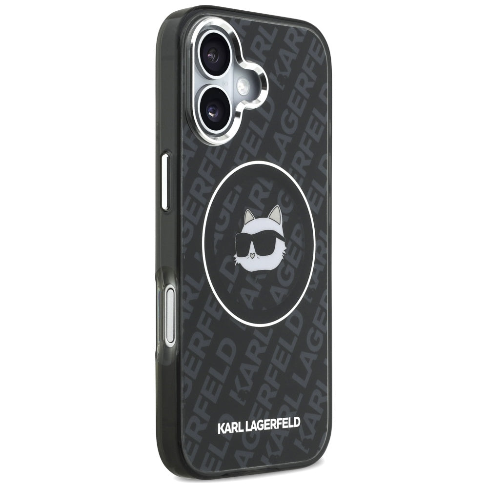 Custodia MagSafe per Apple iPhone 17, Karl Lagerfeld, IML Choupette's Head, Nera