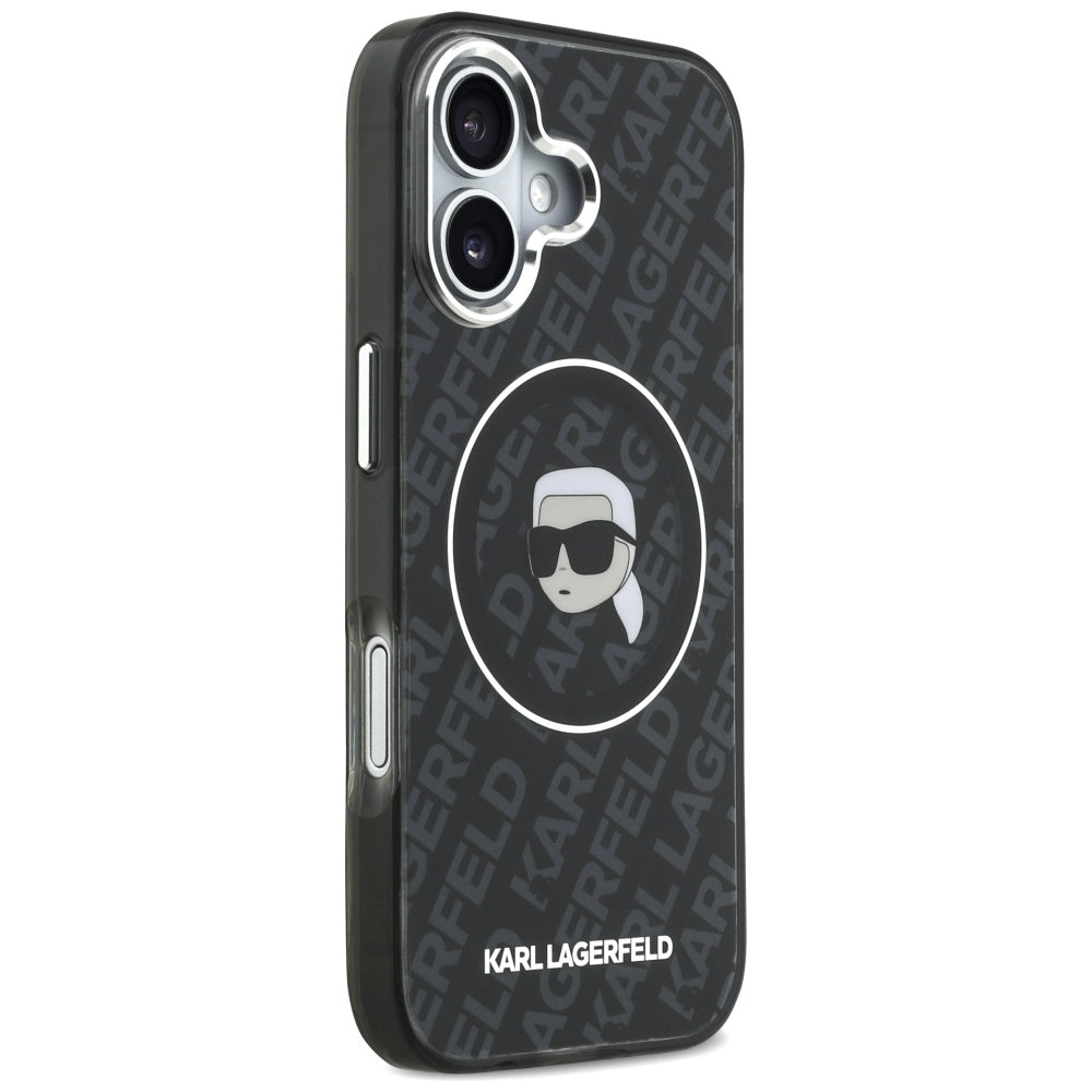 Custodia MagSafe per Apple iPhone 17, Karl Lagerfeld, IML Karl`s Head, Nera