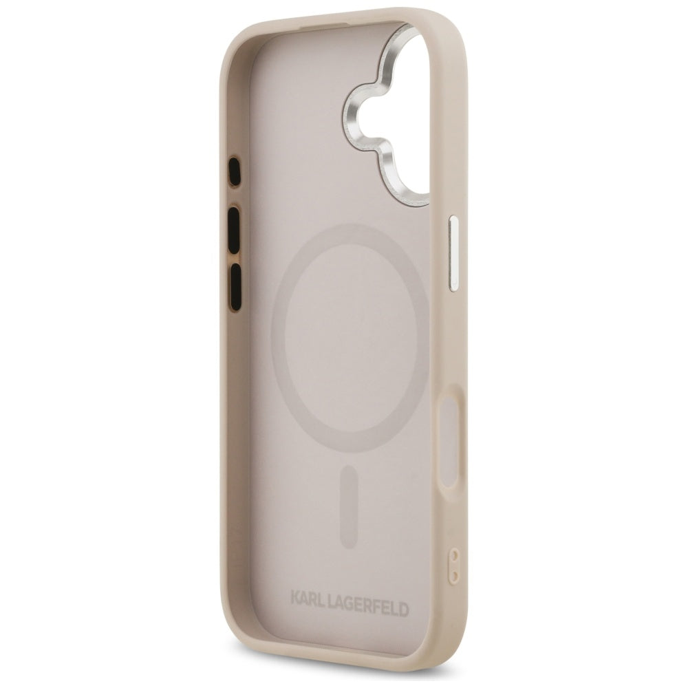 Custodia MagSafe per Apple iPhone 17, Karl Lagerfeld, Karl & Choupette Pins, Rosa