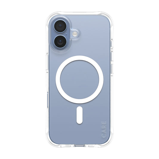 Custodia MagSafe per Apple iPhone 17, PanzerGlass, Care Fashionable, Trasparente Bianca