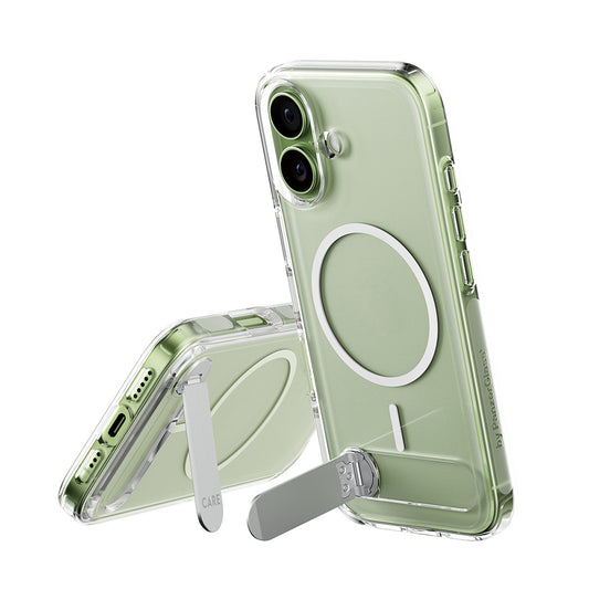 Custodia MagSafe per Apple iPhone 17, PanzerGlass, con Supporto Kickstand, Trasparente