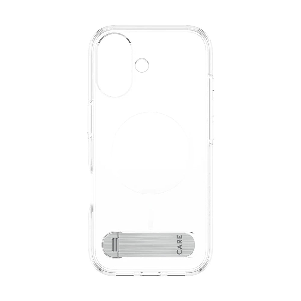 Custodia MagSafe per Apple iPhone 17, PanzerGlass, con Supporto Kickstand, Trasparente