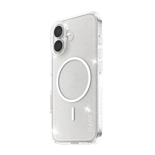 Custodia MagSafe per Apple iPhone 17, PanzerGlass, Care Urban Explorer Star Lit, Trasparente Bianca