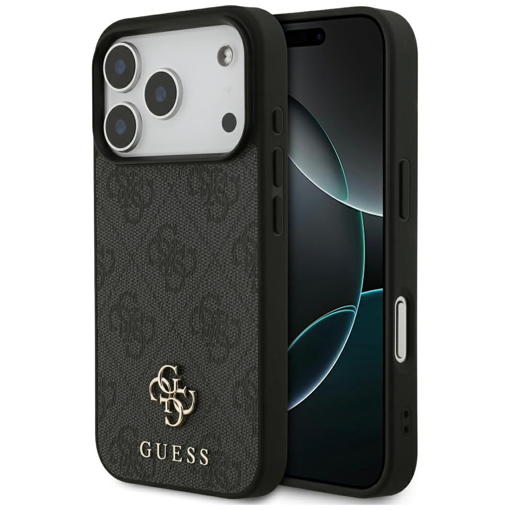 Custodia MagSafe per Apple iPhone 17 Pro, Guess, 4G Small and Classic Logo, Nera