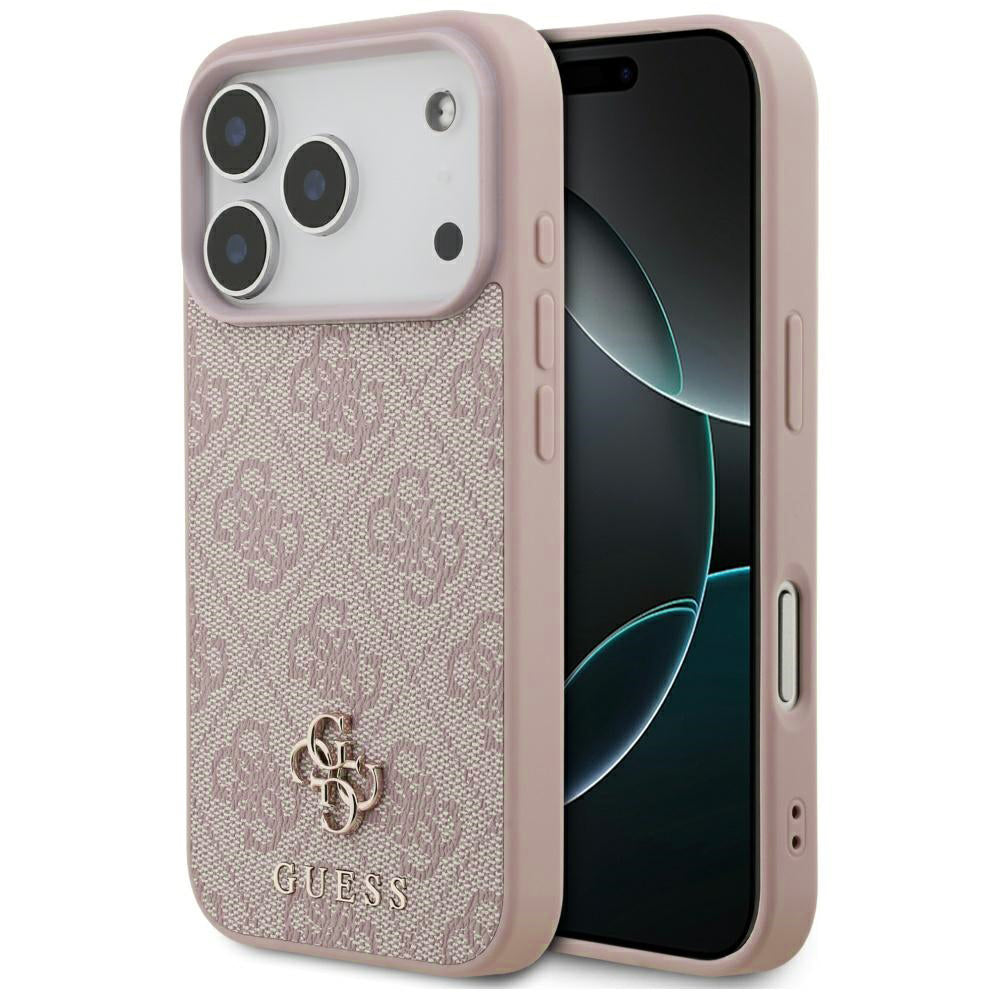 Custodia MagSafe per Apple iPhone 17 Pro, Guess, 4G Small and Classic Logo, Rosa