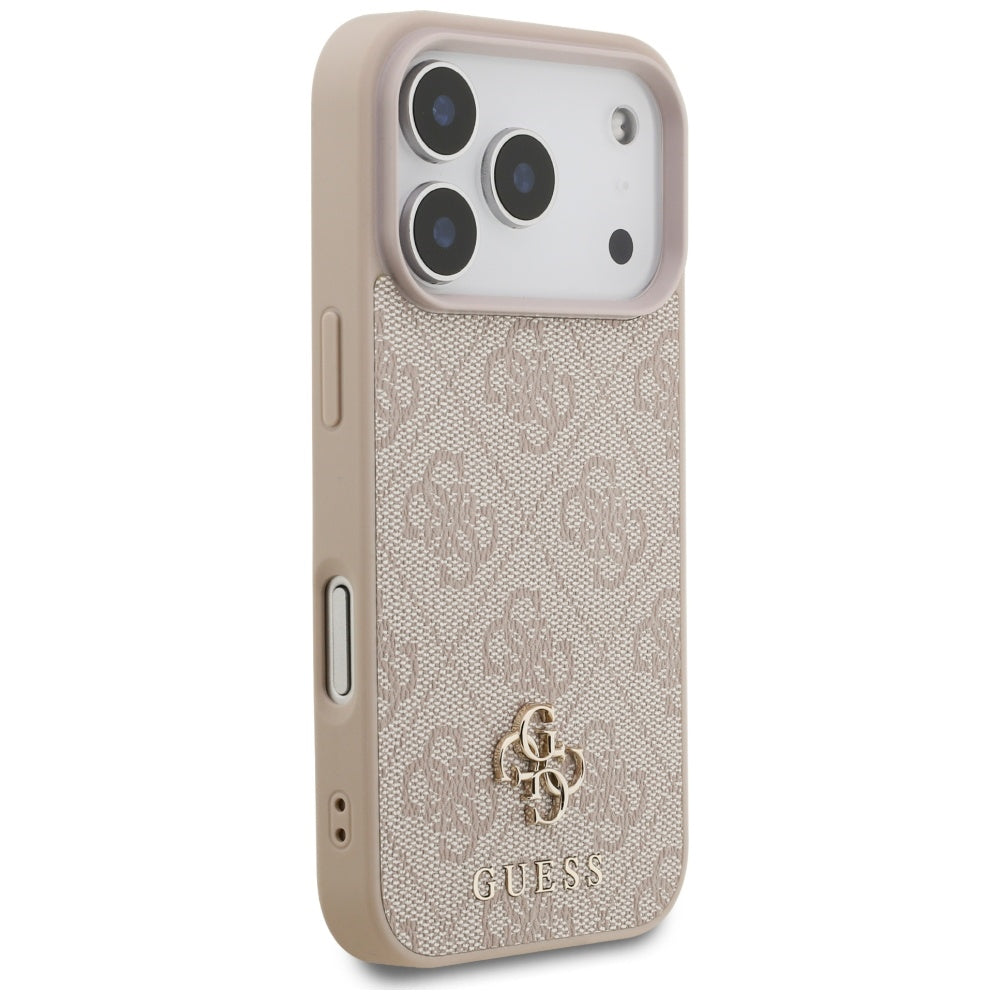 Custodia MagSafe per Apple iPhone 17 Pro, Guess, 4G Small and Classic Logo, Rosa