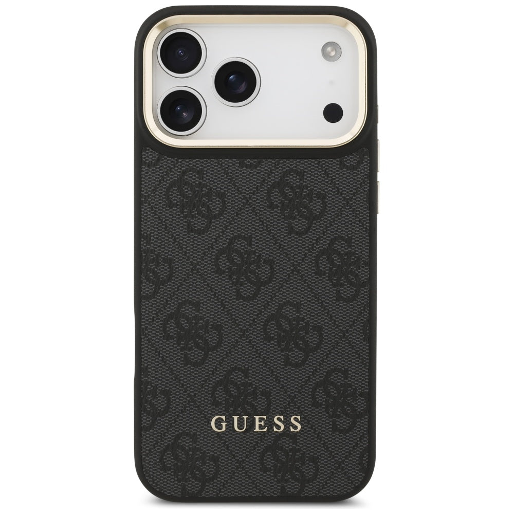 Custodia MagSafe per Apple iPhone 17 Pro, Guess, Cardslot 4G, Nera