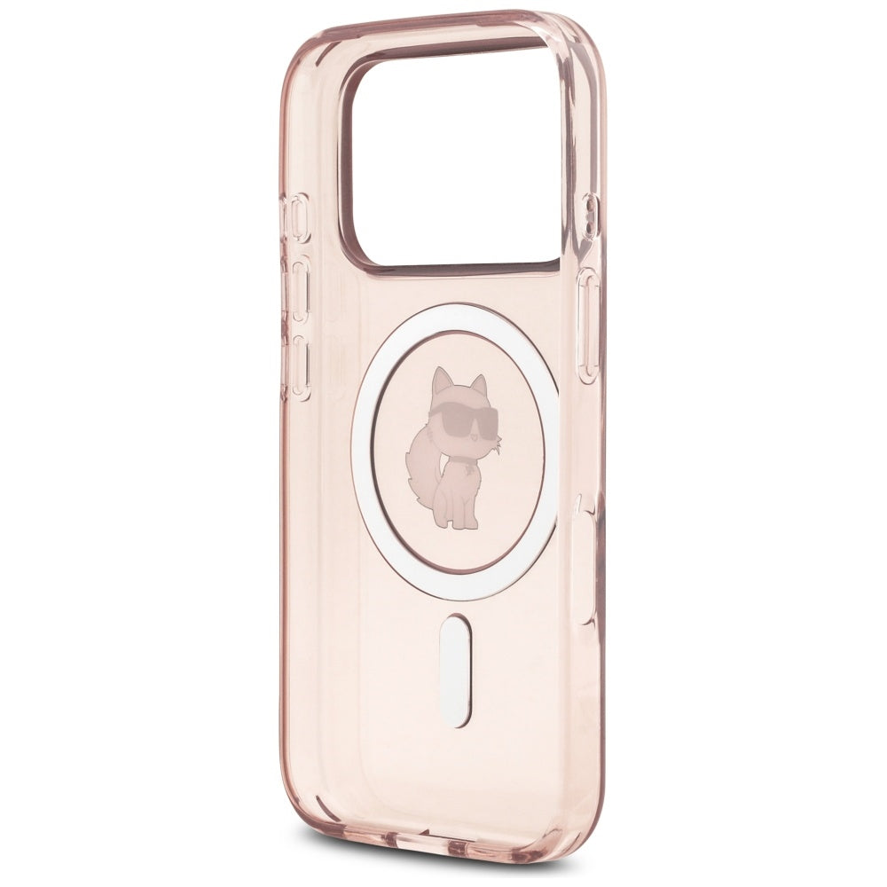Custodia MagSafe per Apple iPhone 17 Pro, Karl Lagerfeld, IML Choupette, Rosa