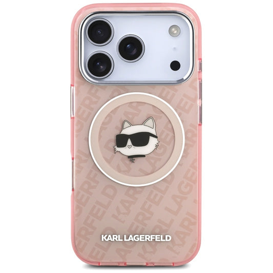 Custodia MagSafe per Apple iPhone 17 Pro, Karl Lagerfeld, IML Choupette's Head, Rosa