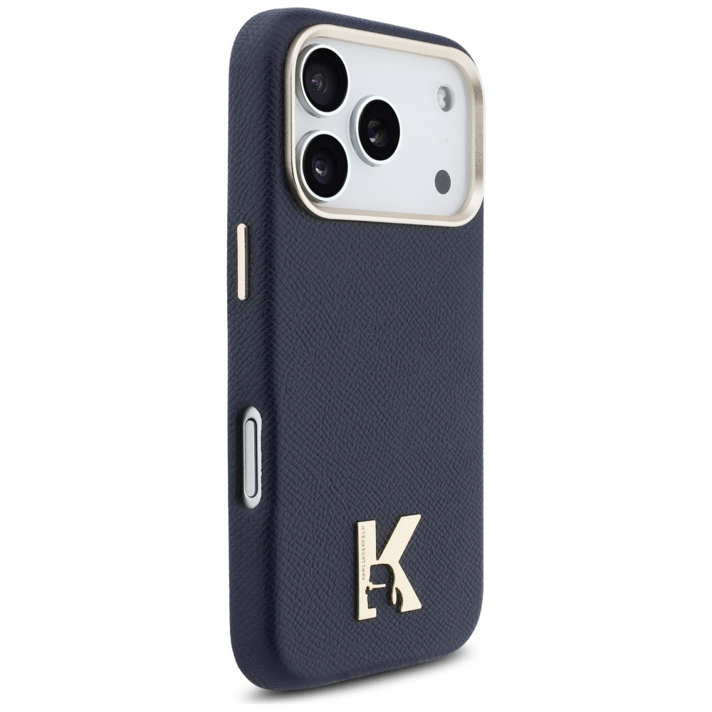 Custodia MagSafe per Apple iPhone 17 Pro, Karl Lagerfeld, Karl Head Logo, Blu
