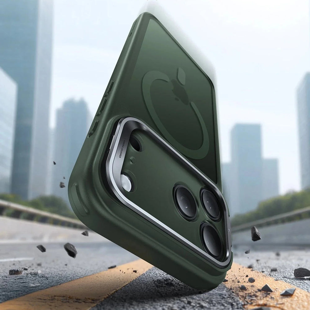 Custodia MagSafe per Apple iPhone 17 Pro Max, ESR, Classic Hybrid Kickstand, Verde Satinato