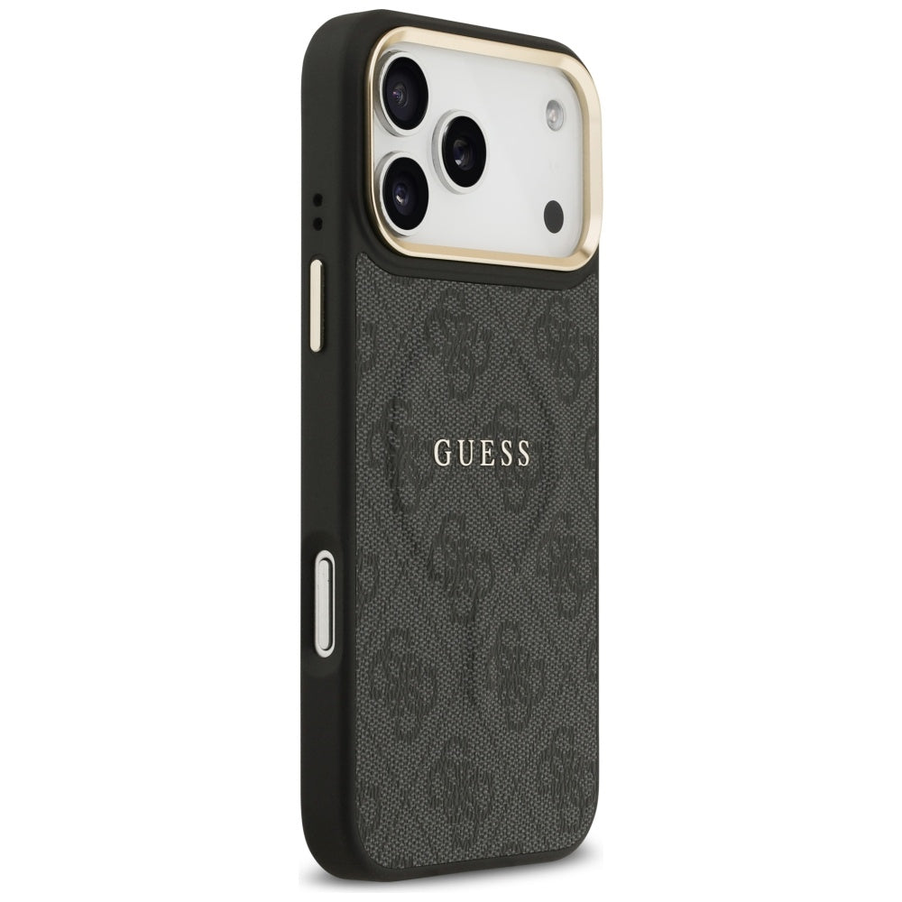 Custodia MagSafe per Apple iPhone 17 Pro Max, Guess, 4G Classic, Nera