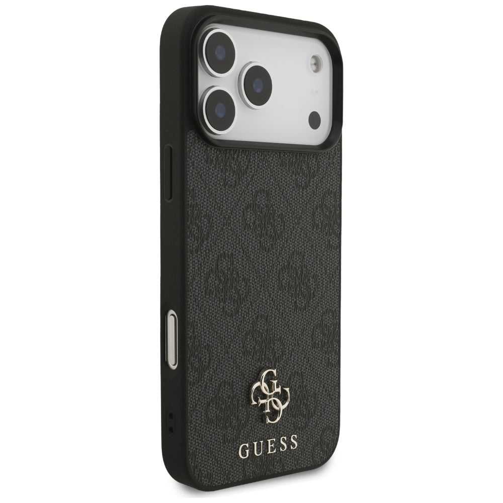 Custodia MagSafe per Apple iPhone 17 Pro Max, Guess, 4G Small and Classic Logo, Nera
