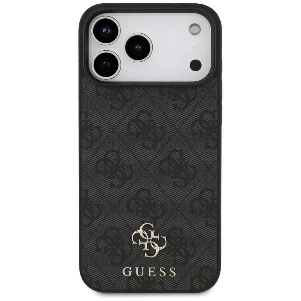 Custodia MagSafe per Apple iPhone 17 Pro Max, Guess, 4G Small and Classic Logo, Nera