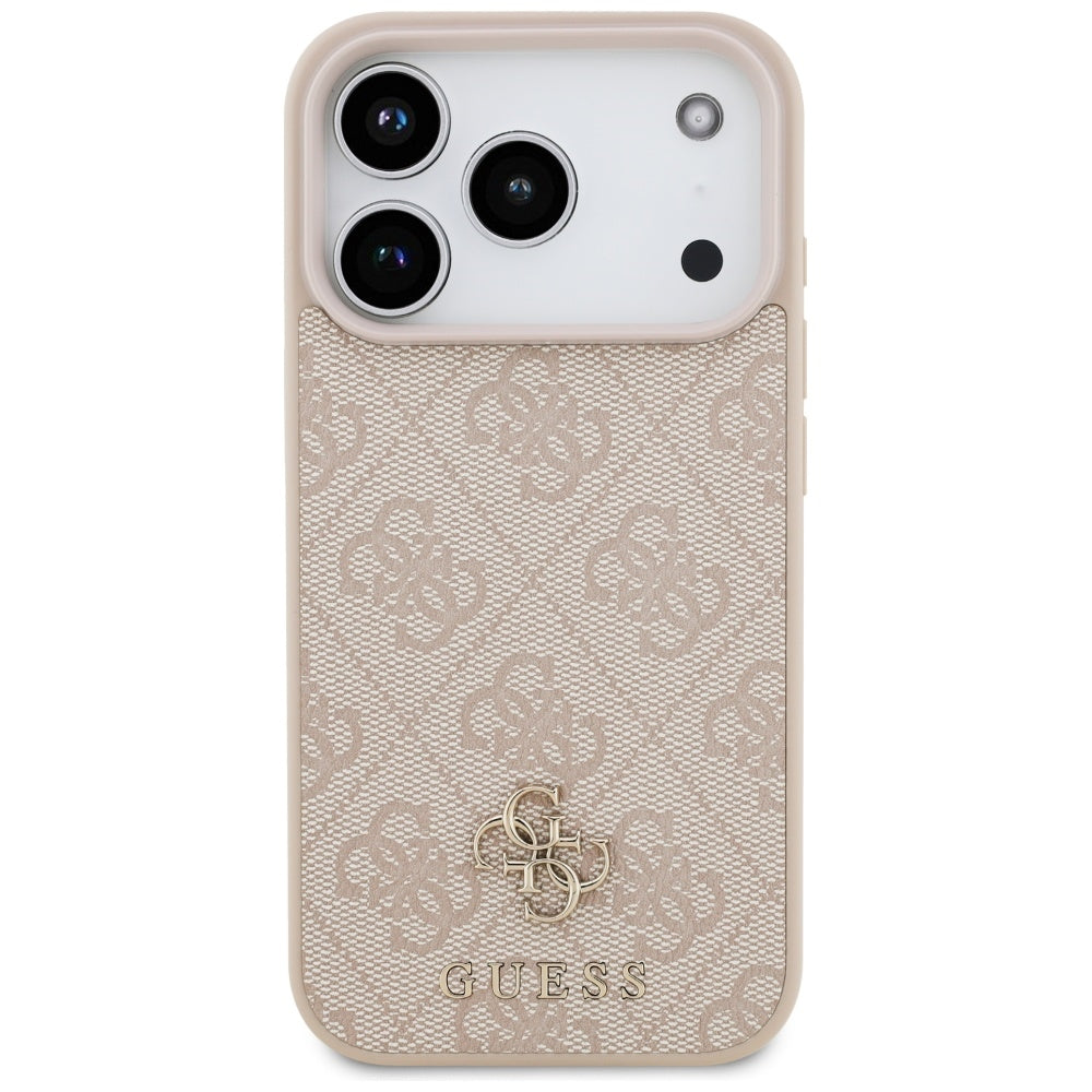 Custodia MagSafe per Apple iPhone 17 Pro Max, Guess, 4G Small and Classic Logo, Rosa