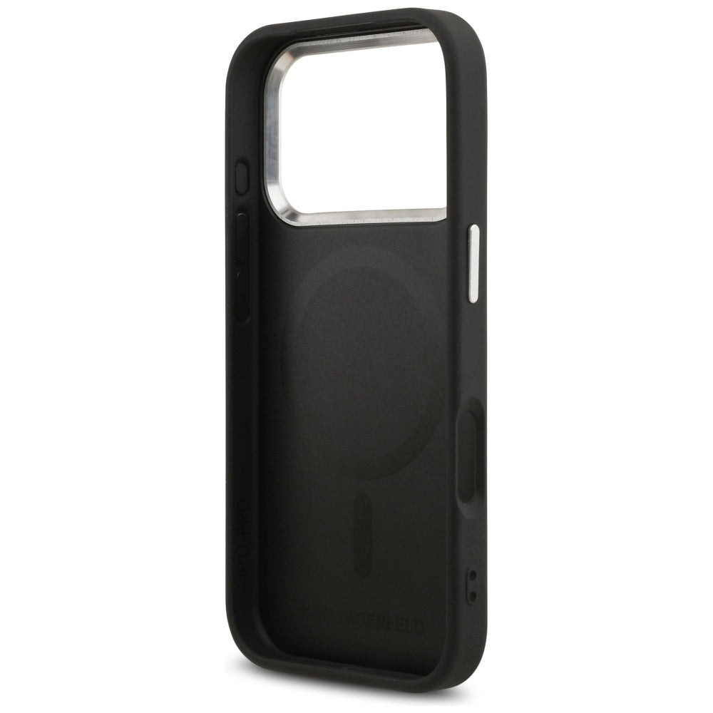 MagSafe Case for Apple iPhone 17 Pro Max, Karl Lagerfeld, Choupette Pin, Black