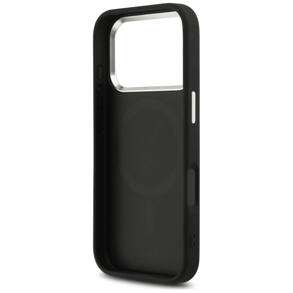 Custodia MagSafe per Apple iPhone 17 Pro Max, Karl Lagerfeld, Initial & Metal Logo, Nera