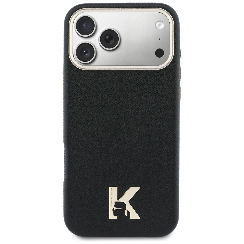 Custodia MagSafe per Apple iPhone 17 Pro Max, Karl Lagerfeld, Karl Head Logo, Nera