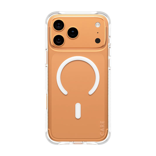 Custodia MagSafe per Apple iPhone 17 Pro Max, PanzerGlass, Care Fashionable, Trasparente Bianca