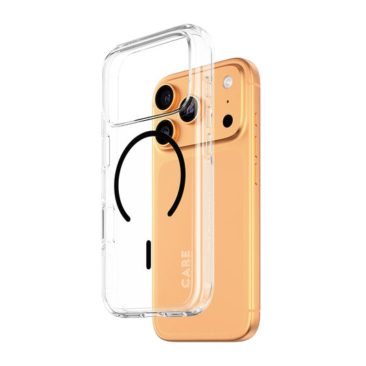 Custodia MagSafe per Apple iPhone 17 Pro Max, PanzerGlass, Care Urban Explorer, Trasparente Nera