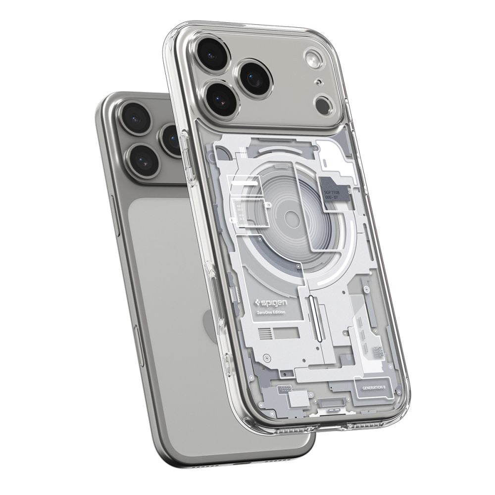 Custodia MagSafe per Apple iPhone 17 Pro Max, Spigen, Ultra Hybrid Zero One, Bianca ACS10287
