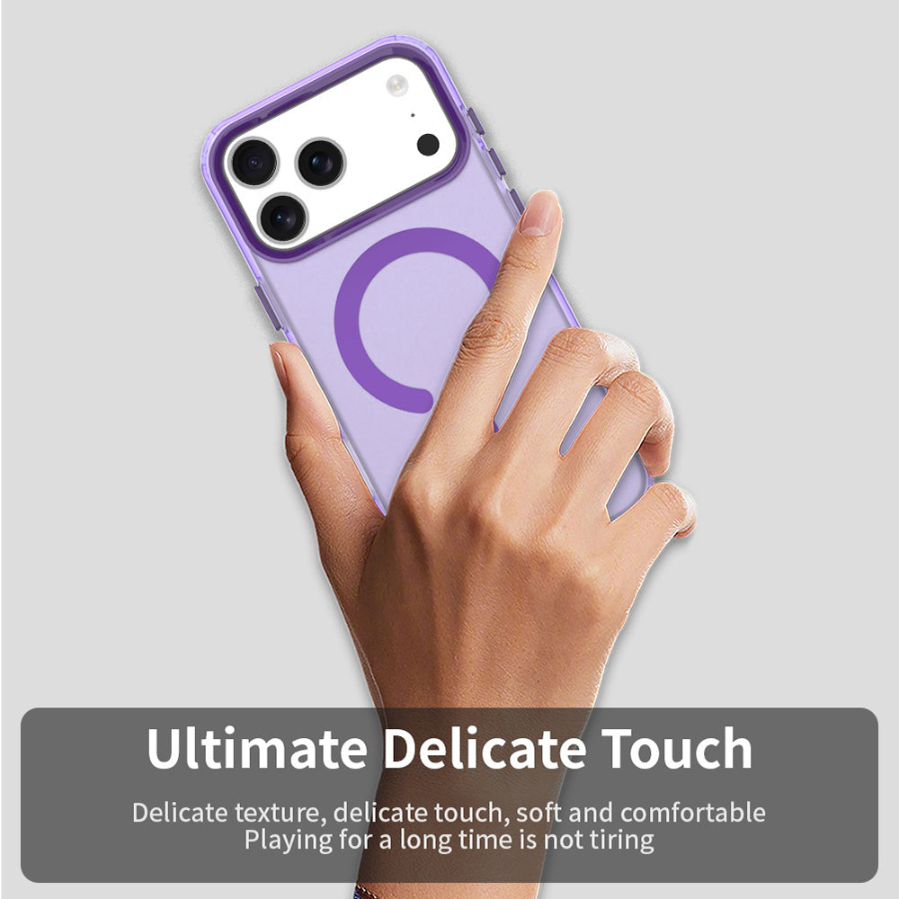 Custodia MagSafe per Apple iPhone 17 Pro Max, Techsuit, CandyCase, Viola