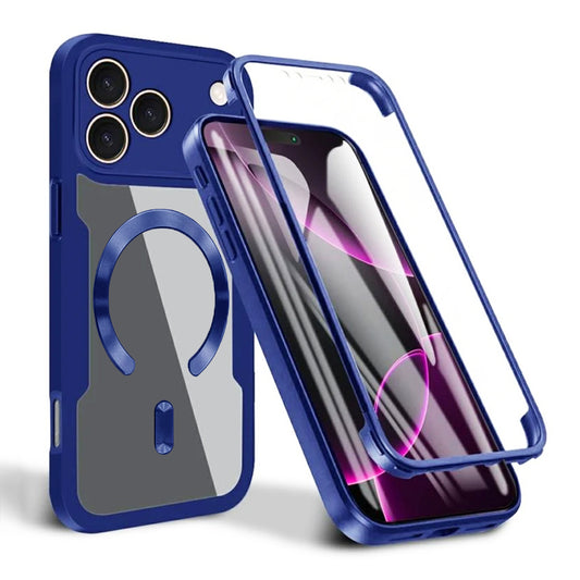 Custodia MagSafe per Apple iPhone 17 Pro Max, Techsuit, ColorVerse 360, Blu