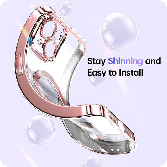 Custodia MagSafe per Apple iPhone 17 Pro Max, Techsuit, Luxury Glitter, Blu