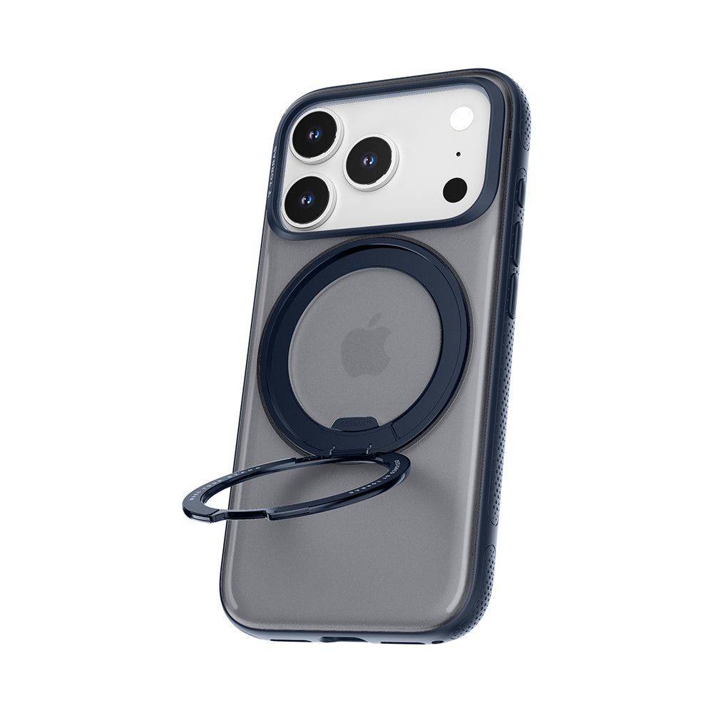 Custodia MagSafe per Apple iPhone 17 Pro Max, Torras, Ostand R Fitness, Blu navy