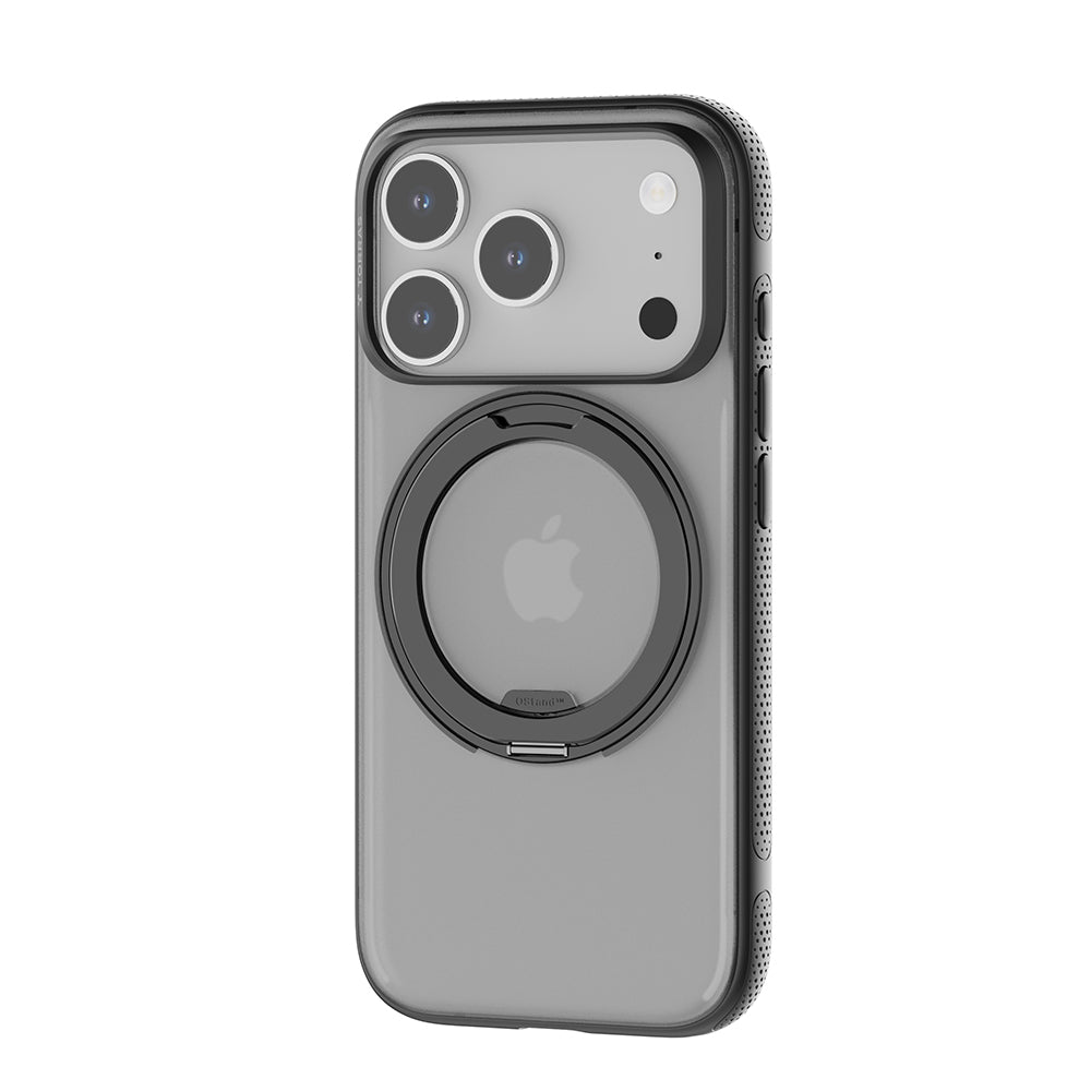 Custodia MagSafe per Apple iPhone 17 Pro Max, Torras, Ostand R Fitness, Nera