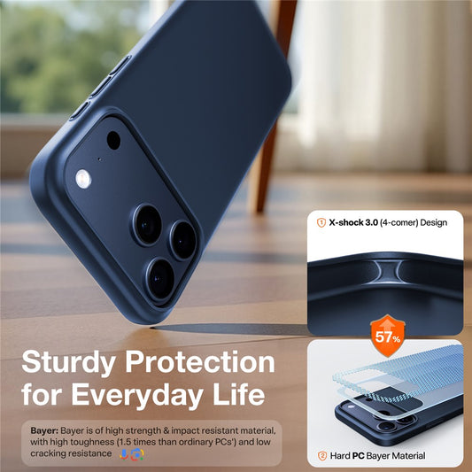 Custodia MagSafe per Apple iPhone 17 Pro Max, Torras, SlimFit, Blu