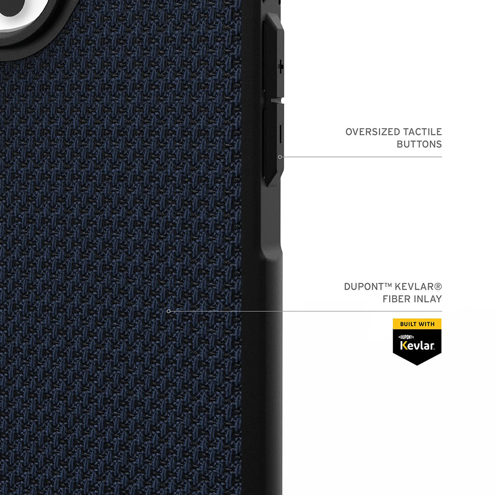 Custodia MagSafe per Apple iPhone 17 Pro Max, Urban Armor Gear, Metropolis LT Kevlar, Blu marino