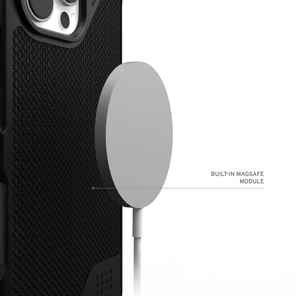 Custodia MagSafe per Apple iPhone 17 Pro Max, Urban Armor Gear, Metropolis LT Kevlar, Nera