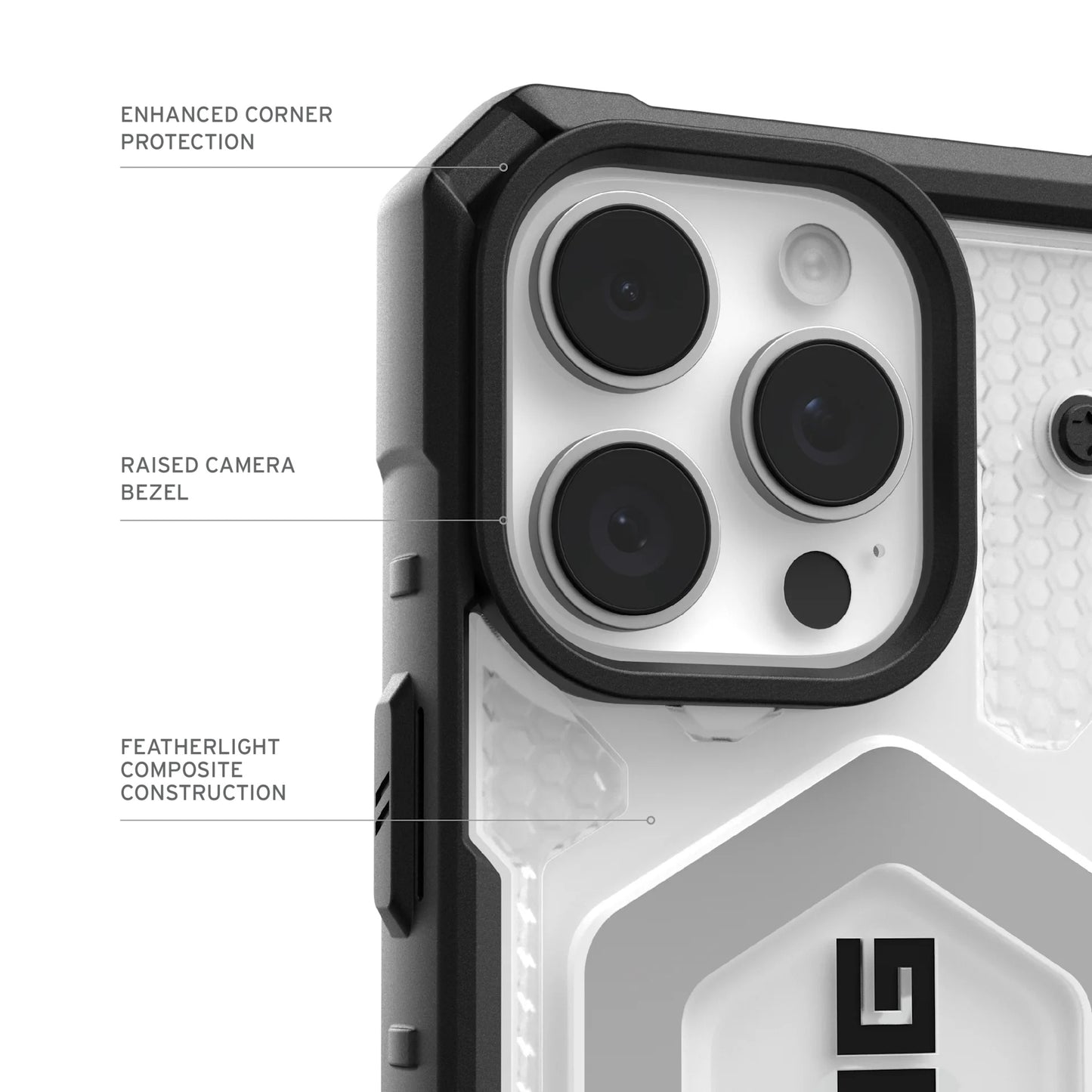 Custodia MagSafe per Apple iPhone 17 Pro Max, Urban Armor Gear, Pathfinder Clear, Trasparente