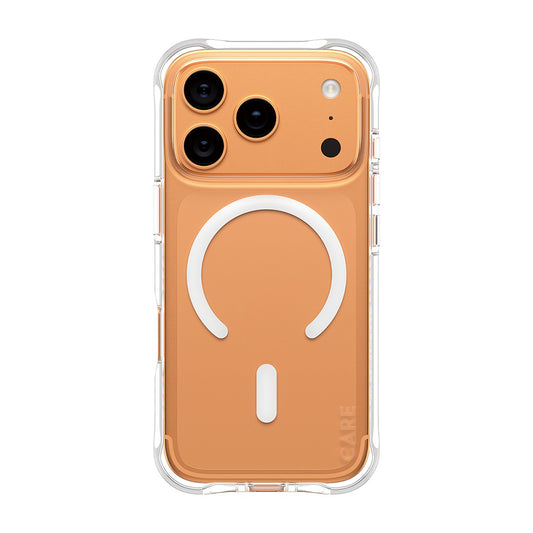 Custodia MagSafe per Apple iPhone 17 Pro, PanzerGlass, Fashionable Care, Bianco Trasparente