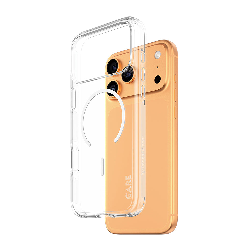 Custodia MagSafe per Apple iPhone 17 Pro, PanzerGlass, Care Urban Explorer, Trasparente Bianca