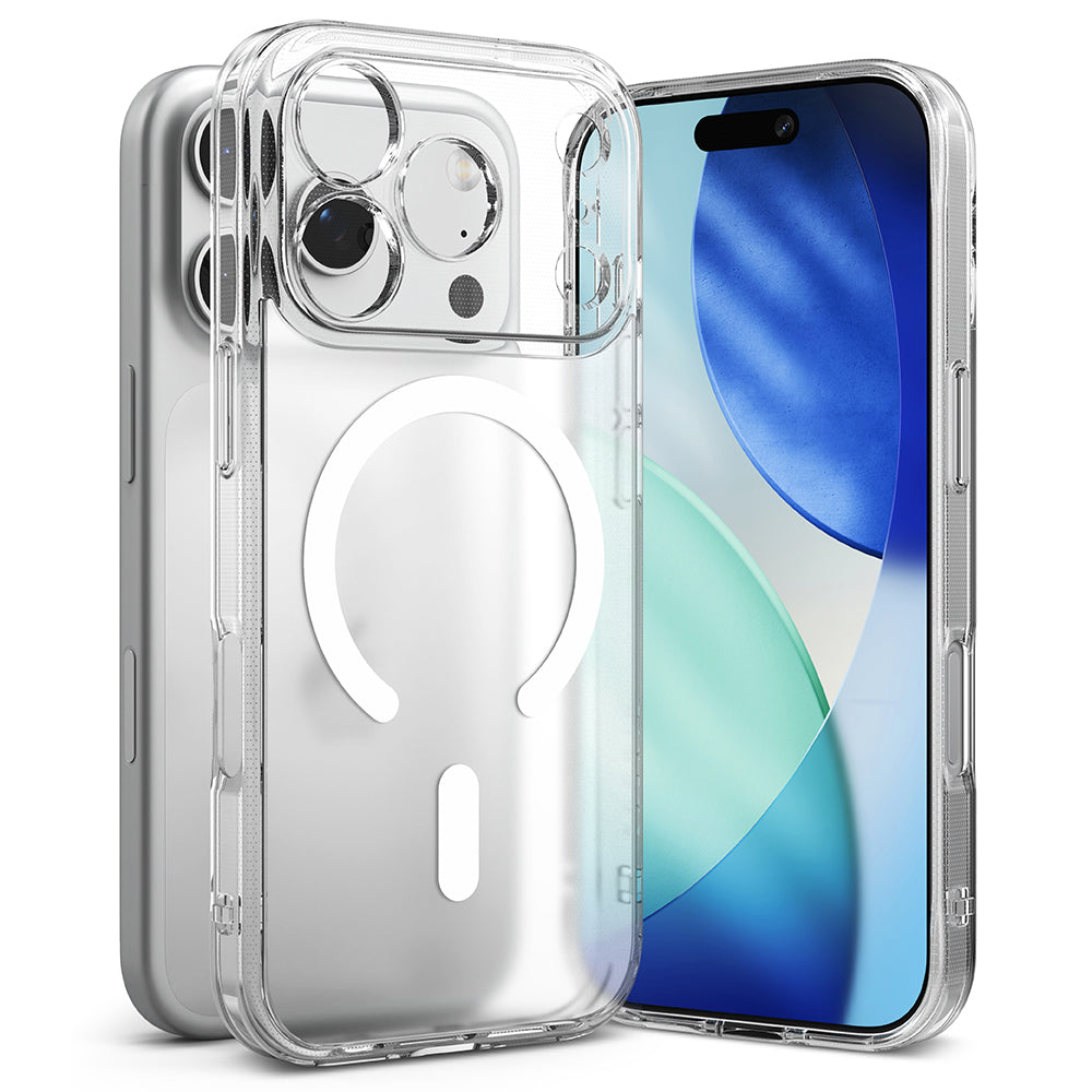 Custodia MagSafe per Apple iPhone 17 Pro, Ringke, Fusion, Trasparente Opaca