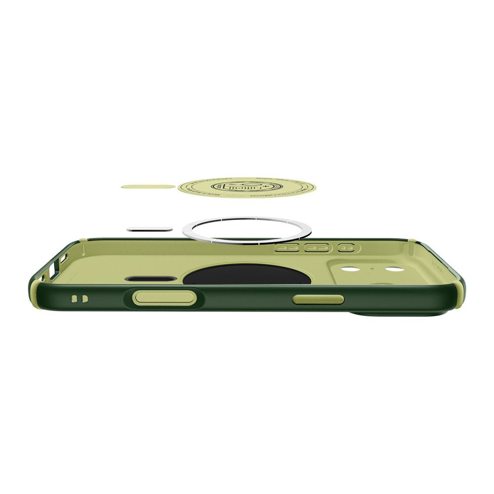Custodia MagSafe per Apple iPhone 17 Pro, Spigen, Caseology Nano Pop Hybrid, Verde ACS11150