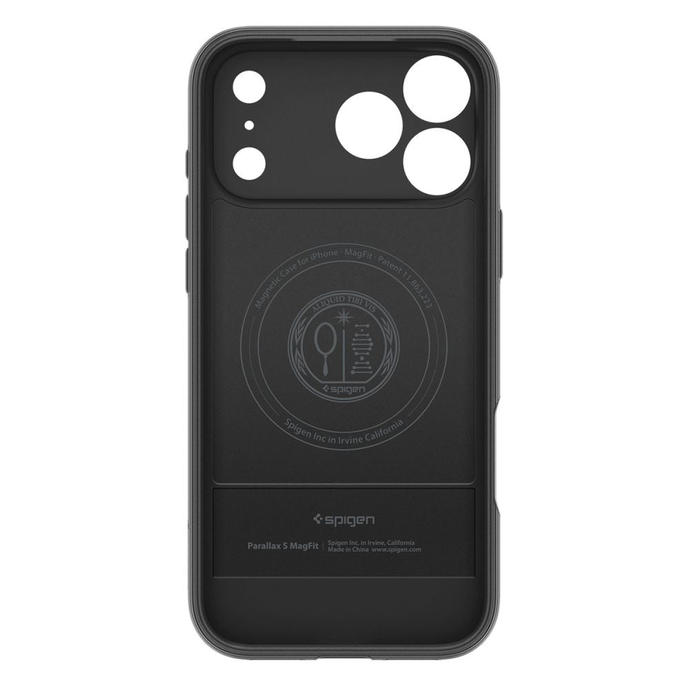 Custodia MagSafe per Apple iPhone 17 Pro, Spigen, Caseology Parallax S, Nera Opaca ACS09964