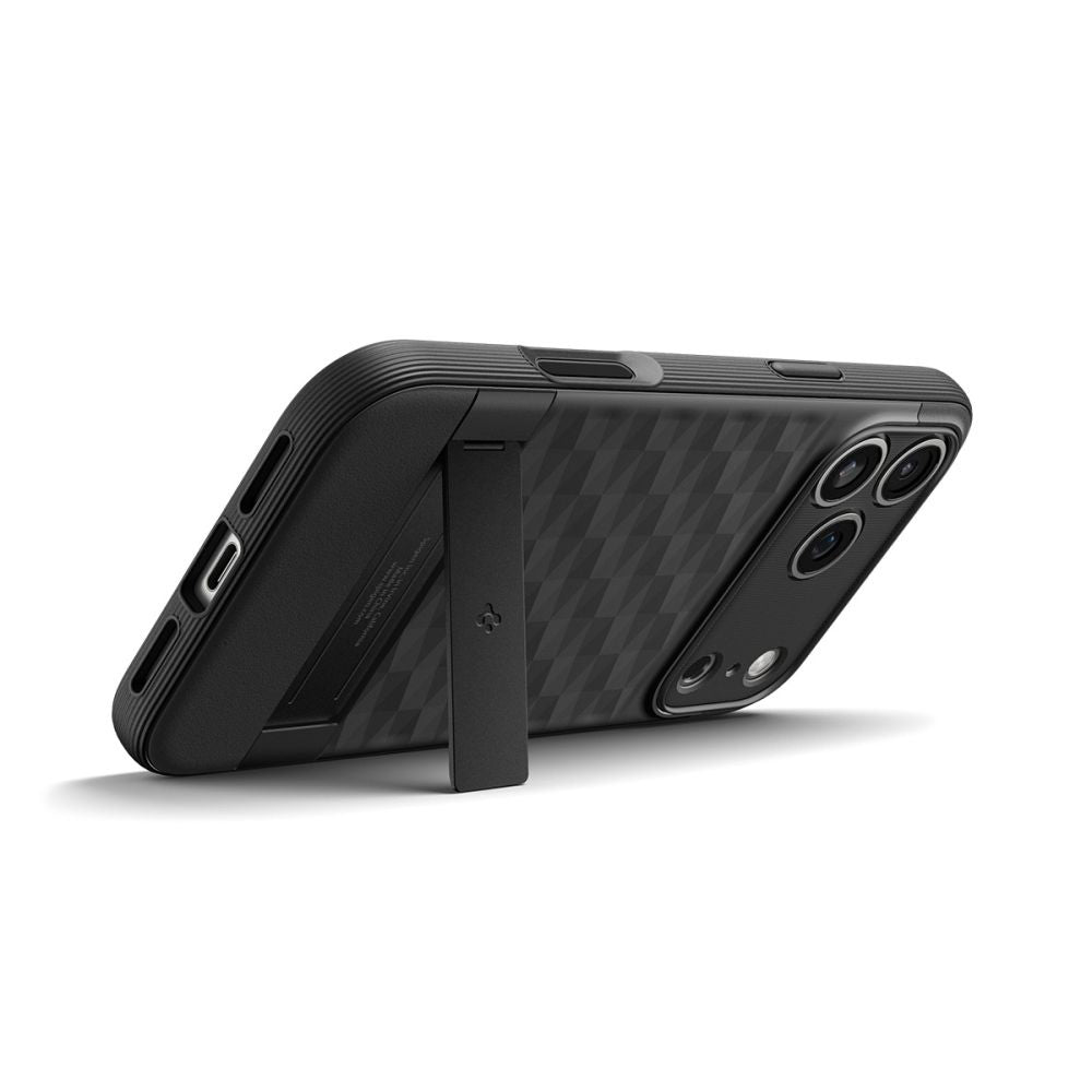 Custodia MagSafe per Apple iPhone 17 Pro, Spigen, Caseology Parallax S, Nera Opaca ACS09964