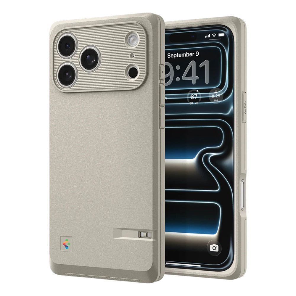 Custodia MagSafe per Apple iPhone 17 Pro, Spigen, Classic LS, Crema ACS10479