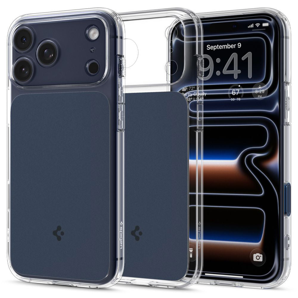 Custodia MagSafe per Apple iPhone 17 Pro, Spigen, Ultra Hybrid T, Blu Opaco ACS10476
