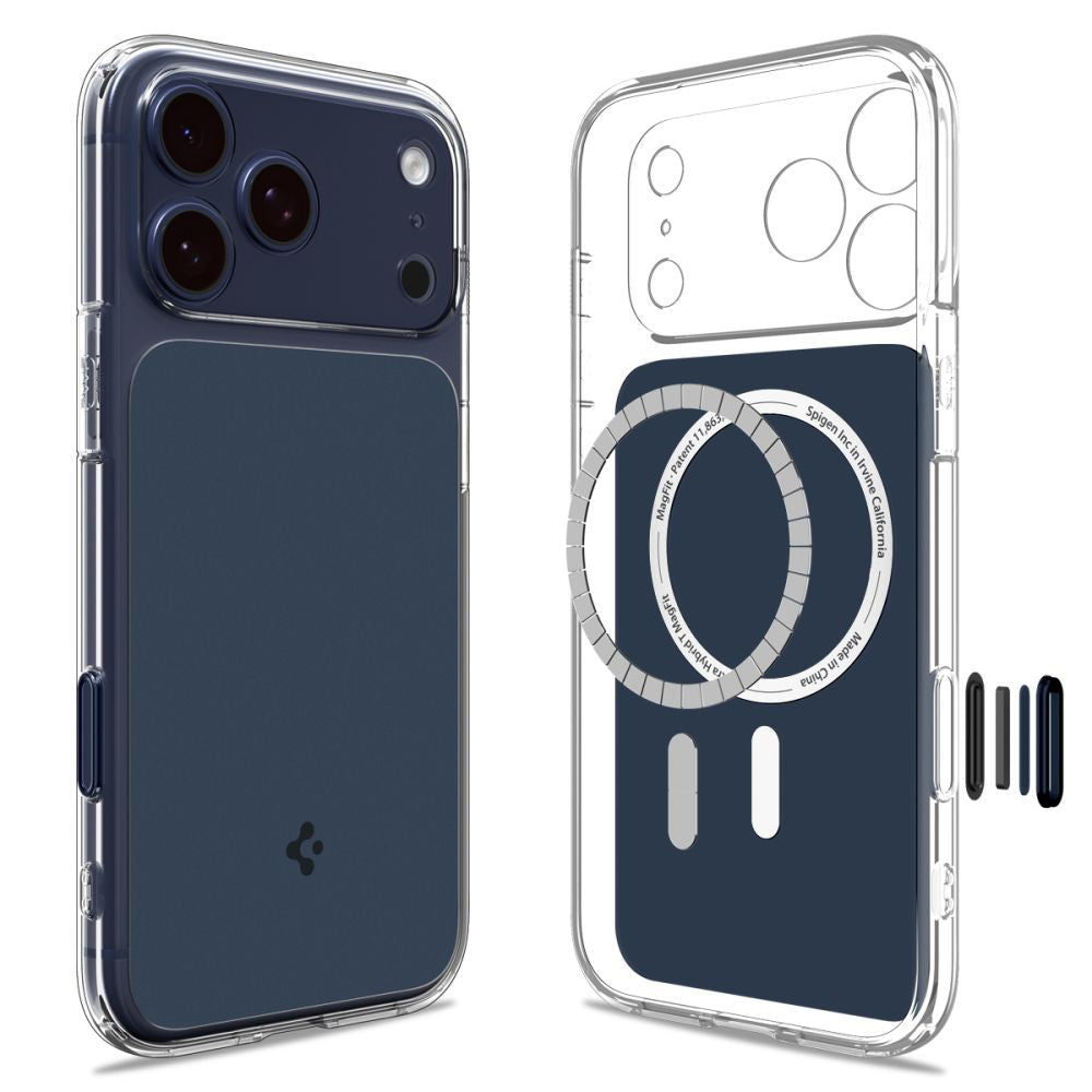 Custodia MagSafe per Apple iPhone 17 Pro, Spigen, Ultra Hybrid T, Blu Opaco ACS10476