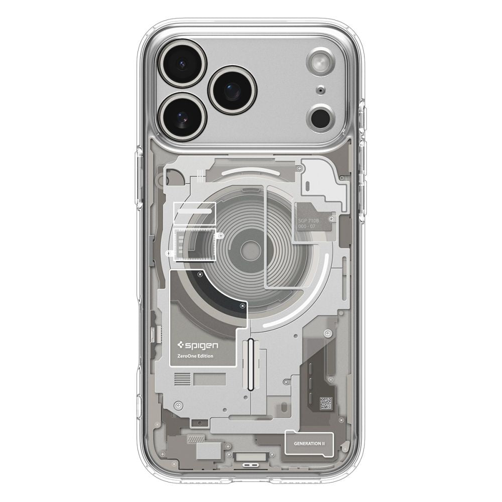 Custodia MagSafe per Apple iPhone 17 Pro, Spigen, Ultra Hybrid Neo One, Trasparente ACS10354
